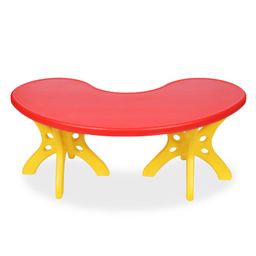 eHomeKart Half Round Moon Table - Pink Yellow-image-6
