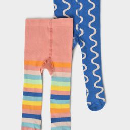 Mi Arcus Pack Of 2 Striped Stockings - Multi Colour-image-73
