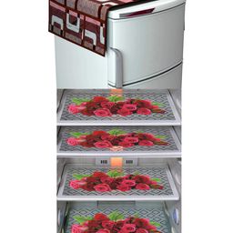 Dakshya Industries Fridge Top Cover and Fridge Mat Combo Set of 5-picture-42