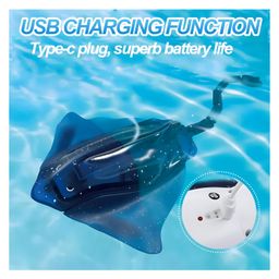 NEGOCIO New Upgrade Remote Control Shark Stingray Toys, High Simulation Scale Robot Fish, 2.4G Intelligent Waterproof Toy- PACK OF 1- COLOR MAY VARY image 2