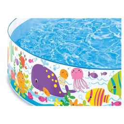 Intex Inflatable Swimming Ocean Play Snap Set Water Pool For Kids  Multicolor image 5