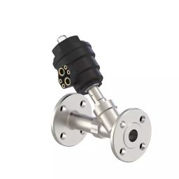Uflow 2 Inch (50 mm) Flanged (NO) SS Pneumatically Controlled Y Type Valve with Plastic Actuator ACP-8059V2-20