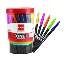 Cello One Ball Pen Cap Closure Type Blue Ink, 8907234015157 (Pack of 60)-image-80