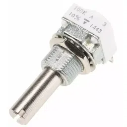 Vishay Panel Mount Rotary Potentiometer 1 W Power 100 kΩ Solder Lug Terminal, P11S1V0FLSY00104KA (Pack of 60 Pcs)-image-76