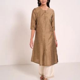 Rangmanch By Pantaloons Beige Regular Fit Kurta-39