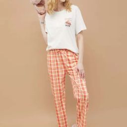 Ginger By Lifestyle Off White Cotton Regular Fit Printed Pyjama Sets-image-69