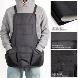 Pahal PIAPRON01 Tool Apron 61 x 60 cm with 6 Large Pockets Plus 4 Small Pockets image 5