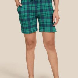 Kryptic Green Cotton Relaxed Fit Printed Shorts-picture-11