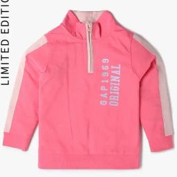 GAP Girls Pink Cotton Printed Sweatshirt-image-37