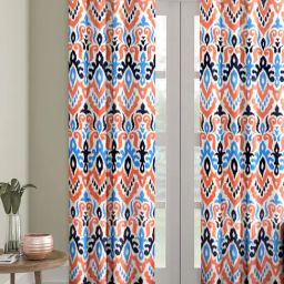 Romee Multicolor Velvet 7 ft Door Curtain - Single Piece-image-71