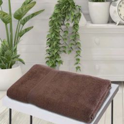 BIANCA Zero-Twist 100% Cotton Ultra-Fluffy Towels -1pc Bath Towel (paradiso) solid-chocolate-image-62