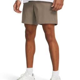 Under Armour Brown Regular Fit Sports Shorts-image-66