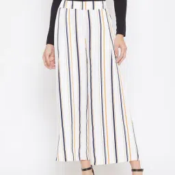 Crimsoune Club Multicolored Striped Palazzos-image-65
