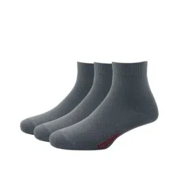 Peter England Grey Cotton Socks (Pack of 3)-image-40