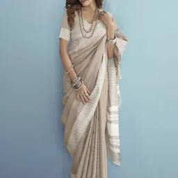 Elora Brown Silk Woven Saree With Unstitched Blouse-picture-18