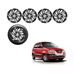 Auto Pearl Premium 33.02 cm (13 Inch) | Set of 4 Pcs Press Type Hubcap Wheel Cover Replacements for Santro Xing-picture-26