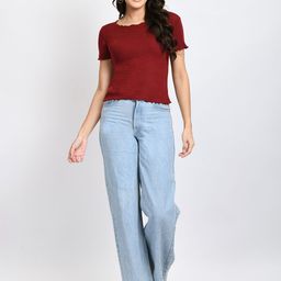 Brainbees Women Solid Cotton Crop Top-image-21
