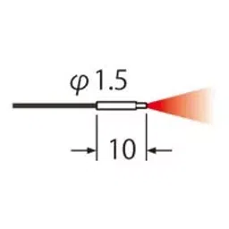 Panasonic Reflective Type Cylindrical Type Fiber R2 mm, FD-S21-27