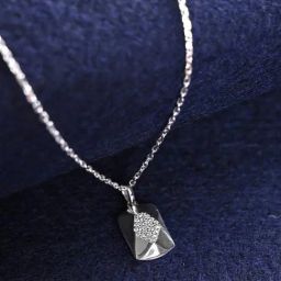 Clara 925 Silver Platinum Plated Swiss Zirconia Draco Pendant Chain Necklace Gift for Women & Girls-image-34