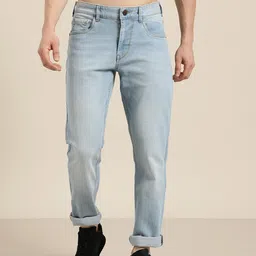 HERE&NOW Men Slim Fit Light Fade Stretchable Jeans-image-26