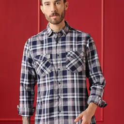 VALEN CLUB Men Checked Casual Shirt-picture-4