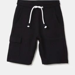 United Colors of Benetton Kids Black Textured Pattern Short-image-74