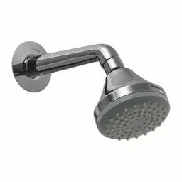 PLUMBER Easy Clean Single Flow Overhead Shower with Anti-lime Jet, Shower Arm, Wall Flange, ITP-2102-35