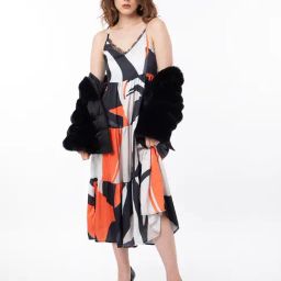 RAREISM Multi Polyester Printed Sleeveless Dress-image-13