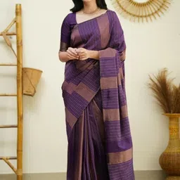 SHOP DROP Woven Design Zari Pure Silk Banarasi Saree-image-59
