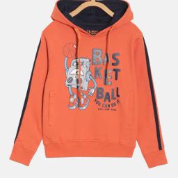 Dixcy Scott Originals Kids Orange Graphic Print Full Sleeves Sweatshirt-image-64