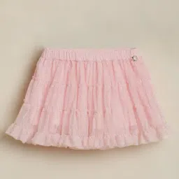Allen Solly Girls Pink Regular Fit Printed Skirt-picture-10