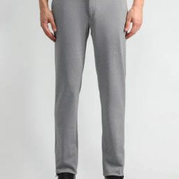 Arrow Grey Slim Fit Trousers-picture-47