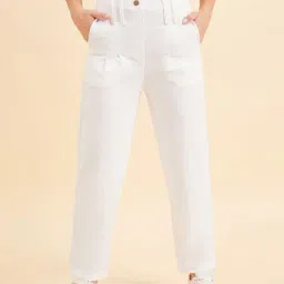 Sweet Dreams White Cotton Regular Fit Pyjama-picture-13
