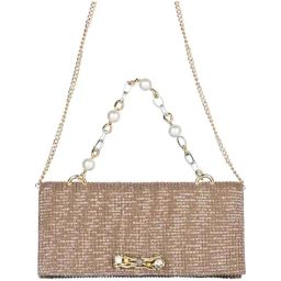 Rocia Chickoo Fabric Clutch-44