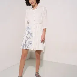 Akkriti By Pantaloons White Cotton Regular Fit Dress-image-61