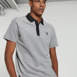 Puma Ferrari Style 2 Tone Black Cotton Regular Fit Sports Polos-image-46