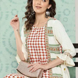 Juniper Printed A-Line Dress-image-21