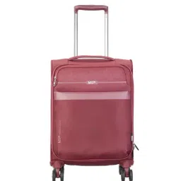 VIP Red 8 Wheels Small Soft Cabin Trolley Bag 35.5 cm-image-89
