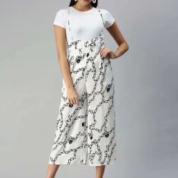 SHOWOFF White Printed Jumpsuit-image-69