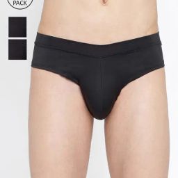 La Intimo Black Comfort Fit Briefs - Pack Of 3-picture-11