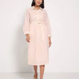 Akkriti By Pantaloons White Cotton Regular Fit Dress-picture-43