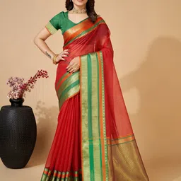 VEDANT VASTRAM Zari Kanjeevaram Saree-image-63