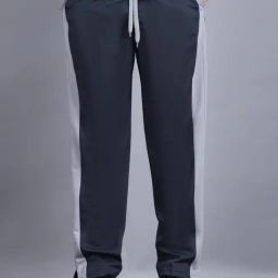 Vimal Jonney Grey Cotton Stripes Trackpants-image-42