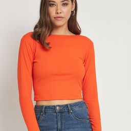 ANVI Be Yourself Orange Crop Top-picture-46