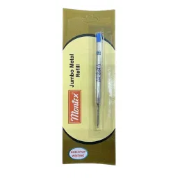 Montex Jumbo (Jotter) Metal Refill Blue Ink Color Plastic for Home, School & Office Use-image-94