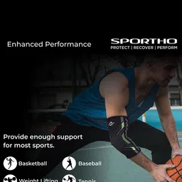 Nivia Knitted Elbow Support For Men| Comfortable & Durable Compression Sleeve image 3