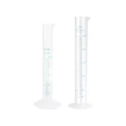 Bello Measuring Cylinder 10 ml & 250 ml Blue Printed Graduation (Pack of 2)-35