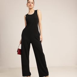 glitchez Chic Charm Relaxed Loose Fit Basic Jumpsuit-29