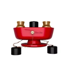 FIRE LITE Fire Brigade Inlet/Outlet 3 Way Stainless Steel Red, FH10-32