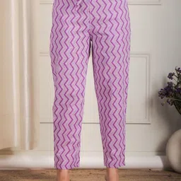Aramya Striped Straight Fit Easy Wash Trousers-image-50